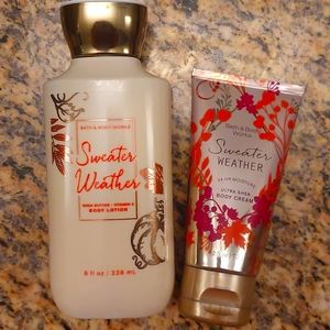 🎄🎁Bath & Body Works Sweater Weather Set Body Lotion🎄🎁